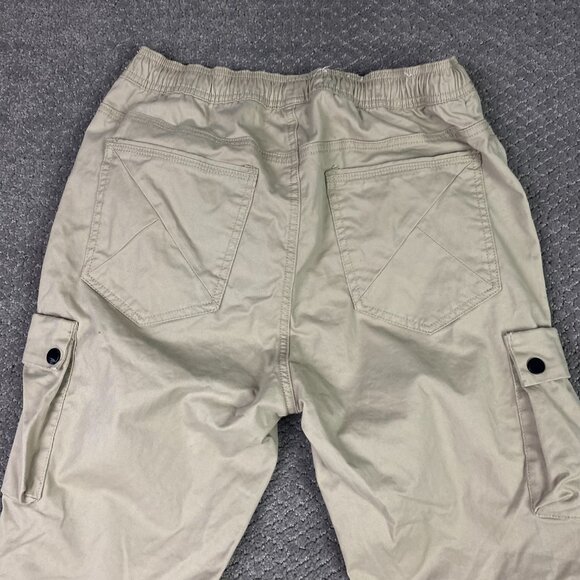 Kuwalla Tee Cargo Jogger Pants Men's Small Khaki Drawstrings - Picture 4 of 14
